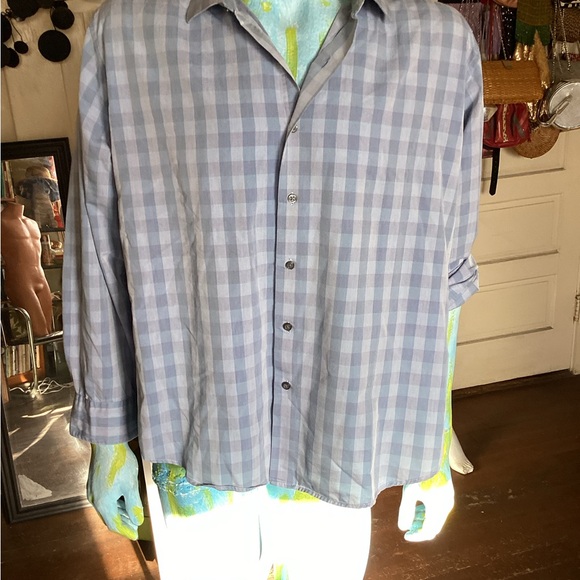 ALFNI gingham casual shirt XXL - Picture 2 of 7